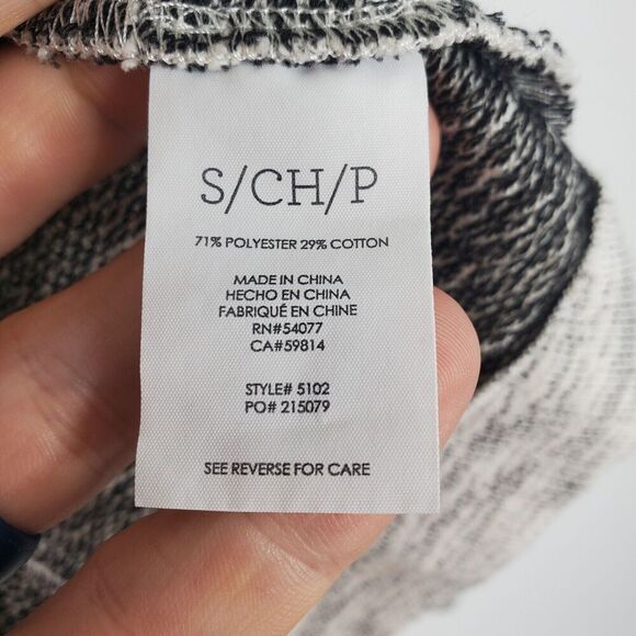 Cabi Neo Moto Zip Sweater Jacket Space Dye Heathered Gray Unlined WOmens S - Picture 7 of 11